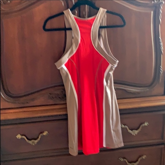Bolle 🎾 TENNIS Dress M Red Tan euc - Picture 2 of 6
